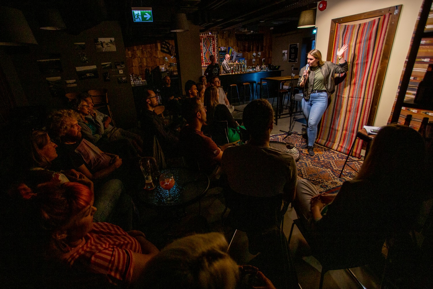 Žana Fejzić Chameleon standup show aat AFTRWRK Tallinn Fringe Festival Photo Anton Serdjukov